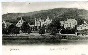 Malvern Prints: College and New Chapel, Malvern, Worcestershire