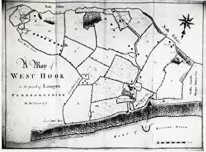 Haverfordwest Collection: Colliery map of Hook, Pembrokeshire, South Wales