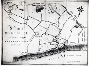 1776 Prints: Colliery map of Hook, Pembrokeshire, South Wales