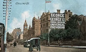 New Items From The Grenville Collins Collection Prints: Collins Street, Melbourne, Victoria, Australia