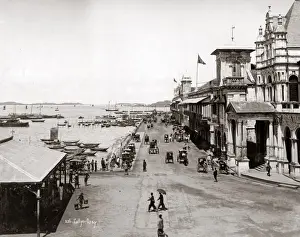 Collyer Quay, Singapore, circa 1890
