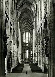Cathedrals Collection: Cologne Cathedral interior, Germany