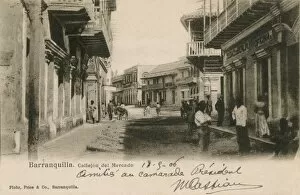 Balcony Collection: Colombia - Barranquilla - Market Street