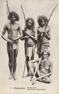 Images Dated 14th February 2011: Colombo, Sri Lanka - Veddhas Tribesmen