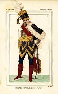 Administration Prints: Colonel-General in the French Hussars, Napoleonic era