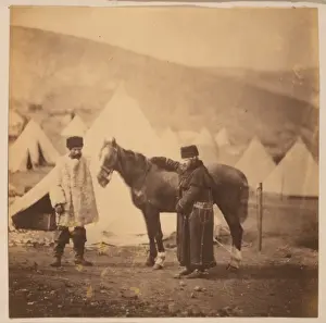Lowe Prints: Colonel Lowe, i. e. Low 4th Light Dragoons & servant in wint