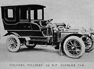 Villiers Collection: Colonel Villiers 22 HP Daimler veteran car, early 1900s