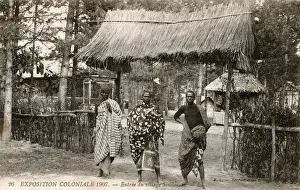 Recreation Prints: Colonial Exhibition, Bois de Vincennes - Sudanese Village