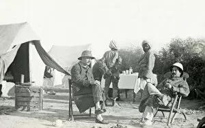 Asian Gallery: Colonial Hunting Party in camp
