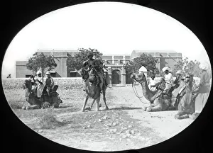 Colonial India, camel riders