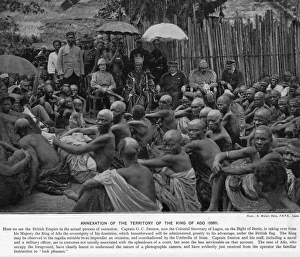 Images Dated 7th September 2016: Colonialism - Annexation of Ado by the British