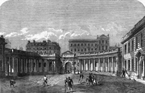 The Colonnade of Burlington House, London, 1866 The Colonnade of Burlington House, London, 1866