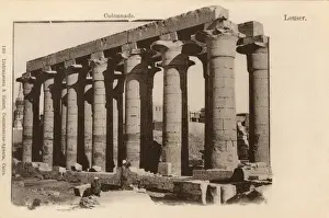 Pharoah Prints: Colonnade in the Luxor Temple, Egypt