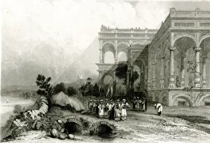 Colonnade of Sahadat Ali Palace, Ghazipur, India