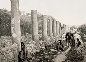 The Colonnade, Samaria, Holy Land, Palestine, modern Israel