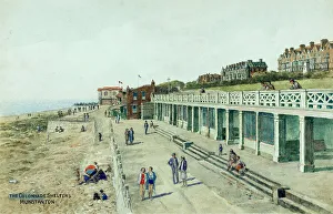 Shelters Prints: Colonnade Shelters, Hunstanton, Norfolk