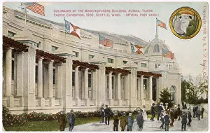 Colonnades of the Manufacturers Building, Alaska Yukon Pacific Exposition, Seattle, Washington, USA Date: 1908