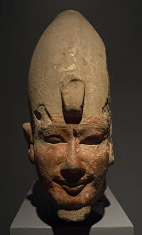 Amon Gallery: Colossal head of Amenhotep I, second pharaoh of the Eighteen
