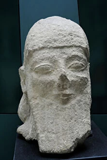 Pointed Collection: Colossal male head. 560-540 BC. From Kition, Cyprus