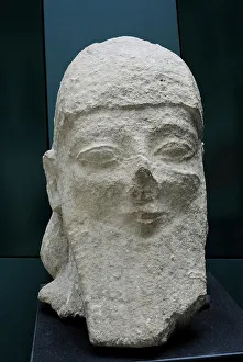 Colossal Prints: Colossal male head. 560-540 BC. From Kition, Cyprus