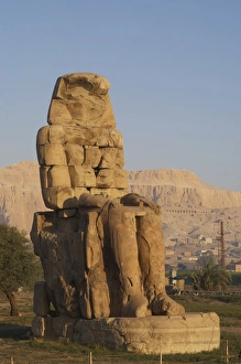 Amenhotep Gallery: Colossi of Memnon. Eastern colossus. Luxor. Egypt