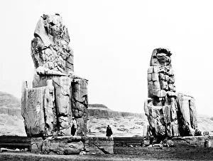 Colossi Prints: Colossi of Memnon, Egypt, Victorian period