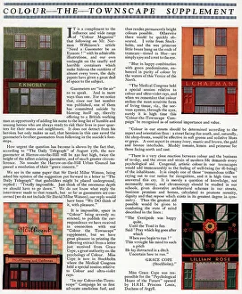Chapman Collection: Colour The Townscape Supplement