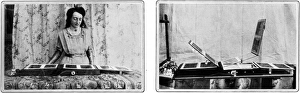 Colour transparencies being viewed on a lightbox book Colour transparencies being viewed on a lightbox book