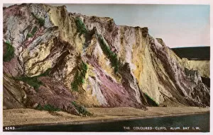 Alum Gallery: Coloured cliffs, Alum Bay, Isle of Wight, Hampshire