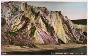 Alum Gallery: Coloured cliffs, Alum Bay, Isle of Wight, Hampshire