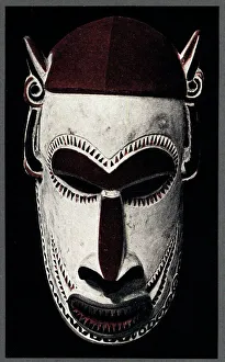 Chin Collection: Coloured Wooden Mask