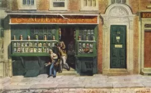 Images Dated 16th March 2012: A Colourmans Shop, London, 1829 by George Scharf