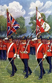 The Colours and Escort, the Manchester Regiment