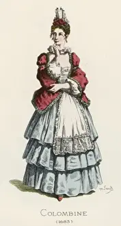 1671 Prints: Columbine / Sand 1862
