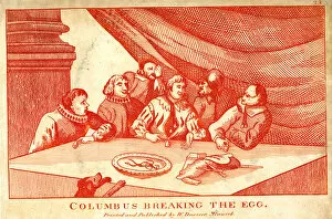 Columbus breaking the egg