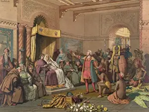 Utensils Prints: Columbus at the court of Barcelona