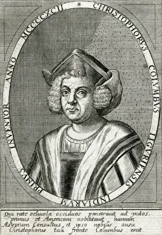 1506 Prints: Columbus (De Bry)
