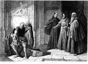 Diego Collection: Columbus at the La Rabida Monastery in Palos Spain