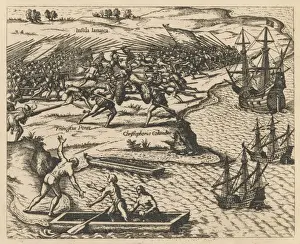 1494 Prints: Columbus Lands / Jamaica