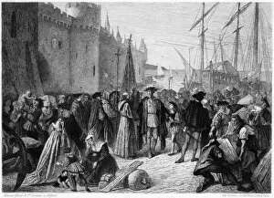 Weeping Gallery: Columbus leaving Palos on First Voyage 3 August 1492