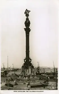 Columbus Monument at Barcelona, Spain