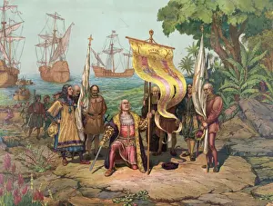Possession Prints: Columbus taking possession of the new country