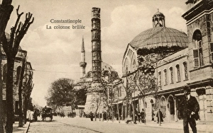 The Column of Constantine or Burnt Column, Istanbul The Column of Constantine or Burnt Column, Istanbul