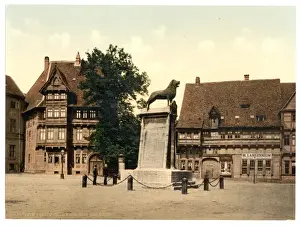 Braunschweig Prints: Column of the Lion, Brunswick (i. e. Braunschweig), Germany