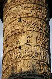 The Column of Marcus Aurelius. Piazza Colonna. Rome. Italy
