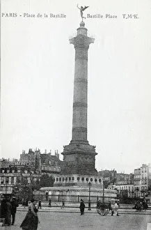 Unattributed Prints: Column in Place de la Bastille, Paris, France