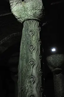 Column of Tears. Basilica Cistern. 6th century. Istanbul. Tu