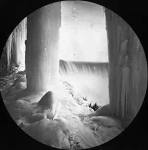 Waterfall Prints: Columns of Ice - Frozen Niagara Falls, USA