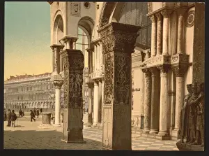 Columns of St. Marks Church, Venice, Italy