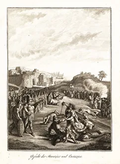 Triplets Prints: Combat between the Horatii and the Curiatii, 7th century BC